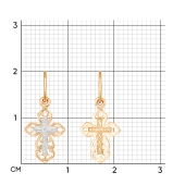 Подвеска-крест из золота 