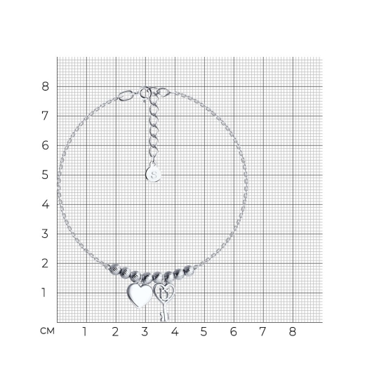 Браслет из серебра с эмалью