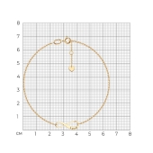 Браслет на ногу из золота