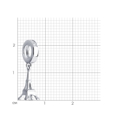 Подвеска-шарм из серебра
