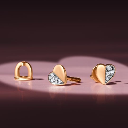 Серьги из золота с фианитами