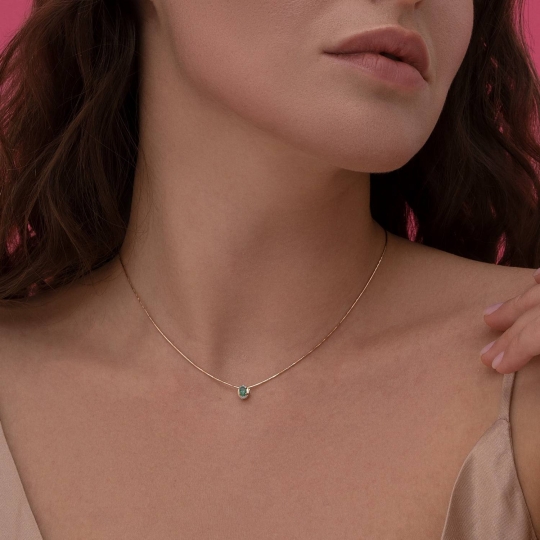 Подвеска из золота с фианитом