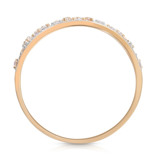 Кольцо из золота с фианитами