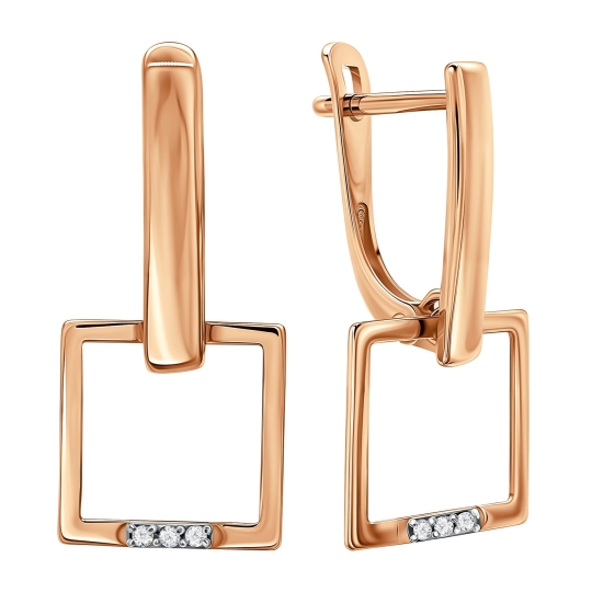 Серьги из лимонного золота