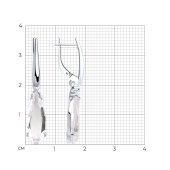 Серьги из серебра с горным хрусталём