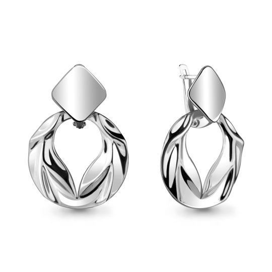 Серьги из серебра с агатами