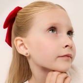 Серьги из золота с фианитами 