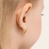 Серьги из золота с фианитами 