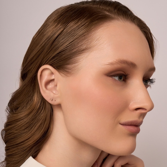 Одиночная серьга из золота