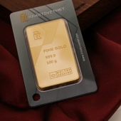 Сувенирный слиток из золота 999° 100 грамм