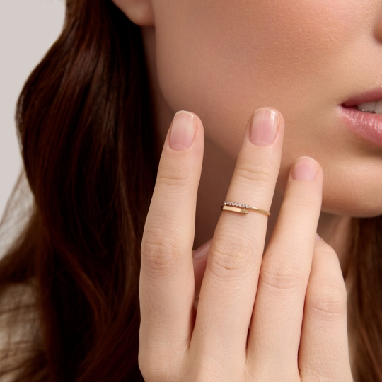 Кольцо из золота с бриллиантами