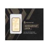 Сувенирный слиток из золота 999° 1 унция (31,1 грамм)