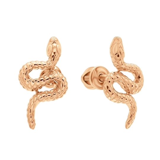 Золотые серьги без вставок