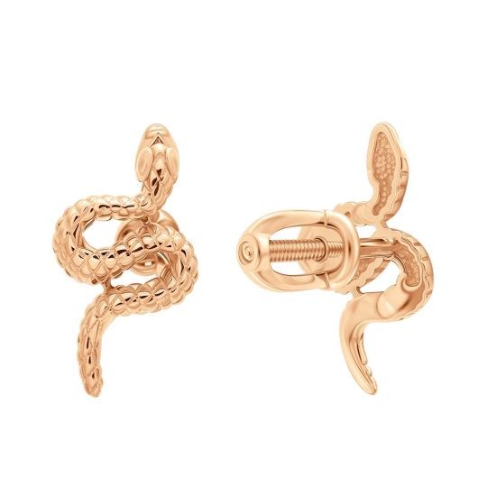 Золотые серьги без вставок