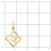 Подвеска из золота с фианитами
