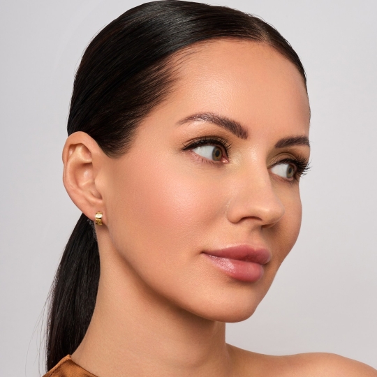 Серьги из лимонного золота