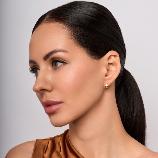 Серьги из лимонного золота