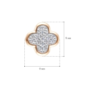 Подвеска из золота с фианитами