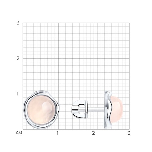 Одиночная серьга-трансформер из серебра