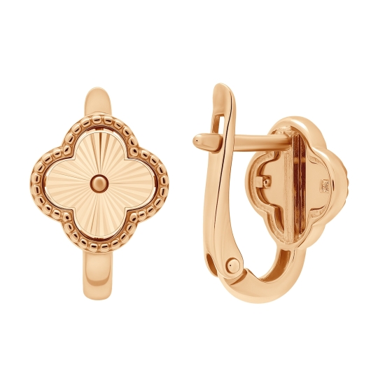 Серьги из золота с фианитами