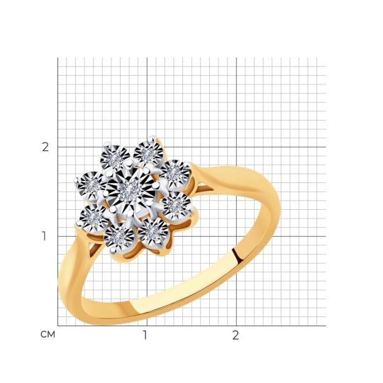 Серьги из золота с бриллиантами