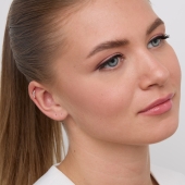 Серьга одиночная из золота с фианитами