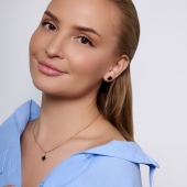 Серьги из золота с ониксом
