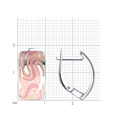 Серьги из серебра с эмалью