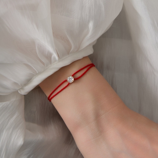 Браслет из золота с фианитами