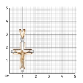 Подвеска-крест из золота 