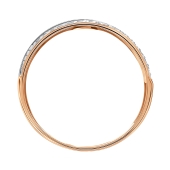 Кольцо из золота с фианитами 