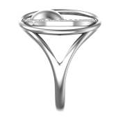 Кольцо из серебра с фианитами