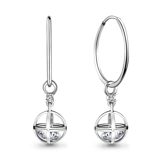 Серьги из серебра с эмалью