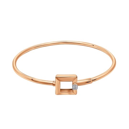 Браслет из золота с фианитами 