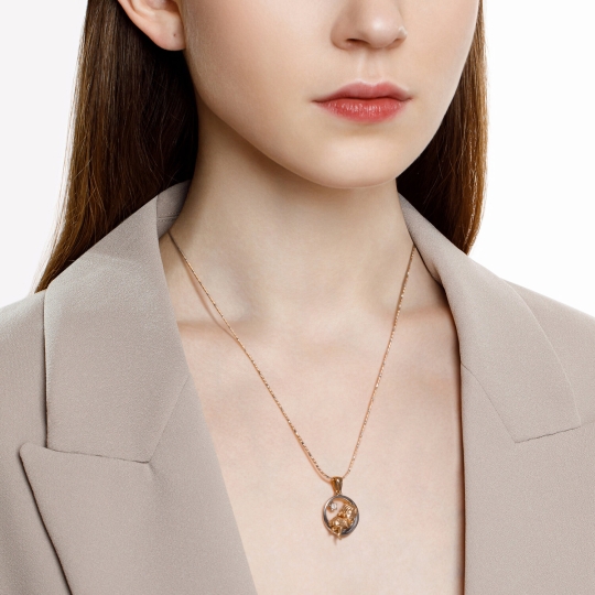 Подвеска из комбинированного золота