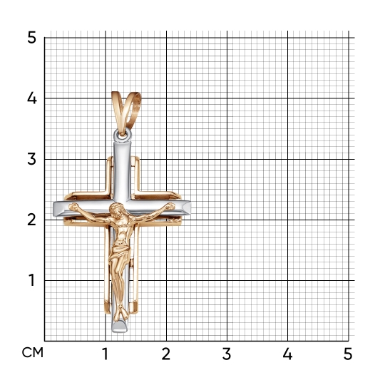 Подвеска-крест из золота