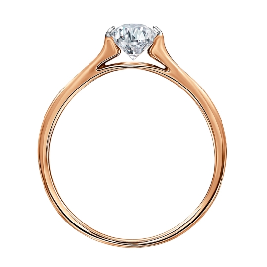 Обручальное кольцо из золота с бриллиантами