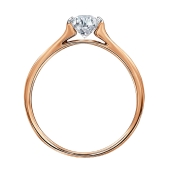 Кольцо из золота с фианитом