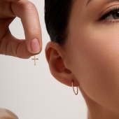 Серьги-трансформеры из золота