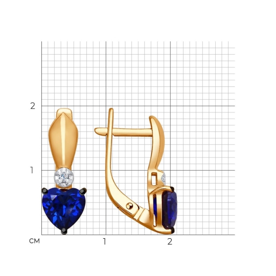 Серьга-кафф из золота