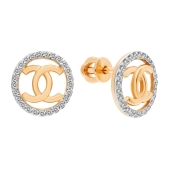 Серьги из золота с фианитами