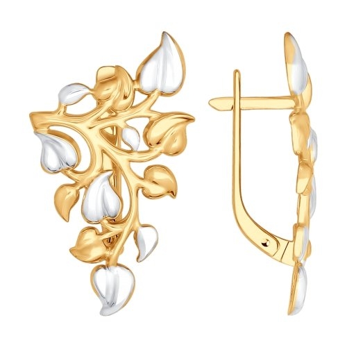 Серьги из серебра с эмалью