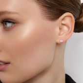 Серьги из золота с бриллиантами 0,8 ct 