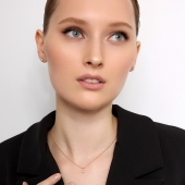 Серьги из золота с бриллиантами 0,8 ct 