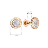 Серьги из золота с бриллиантами