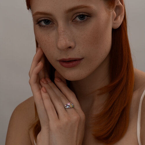 Кольцо-печатка из серебра