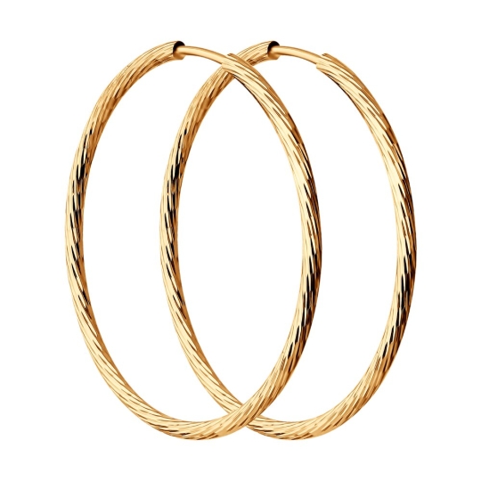 Серьги из серебра с фианитом