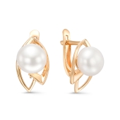 Серьги из золота с жемчугом