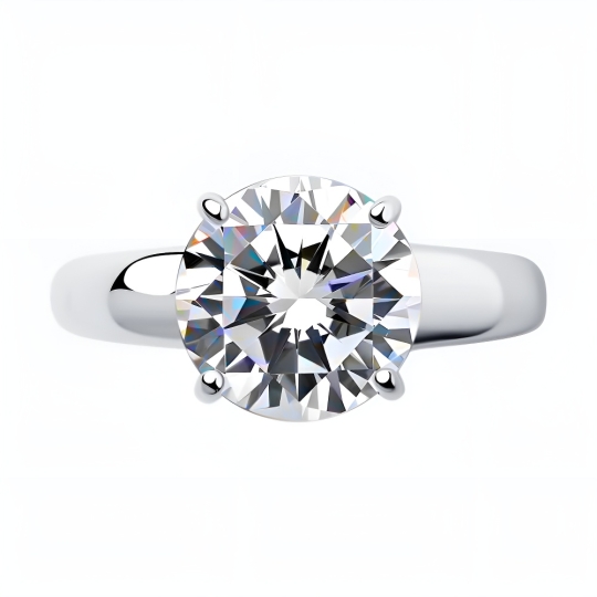 Кольцо из серебра с фианитами