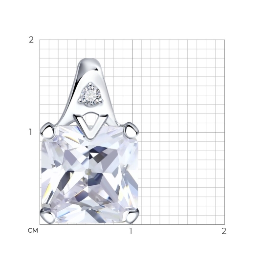 Подвеска из серебра "Лунница"